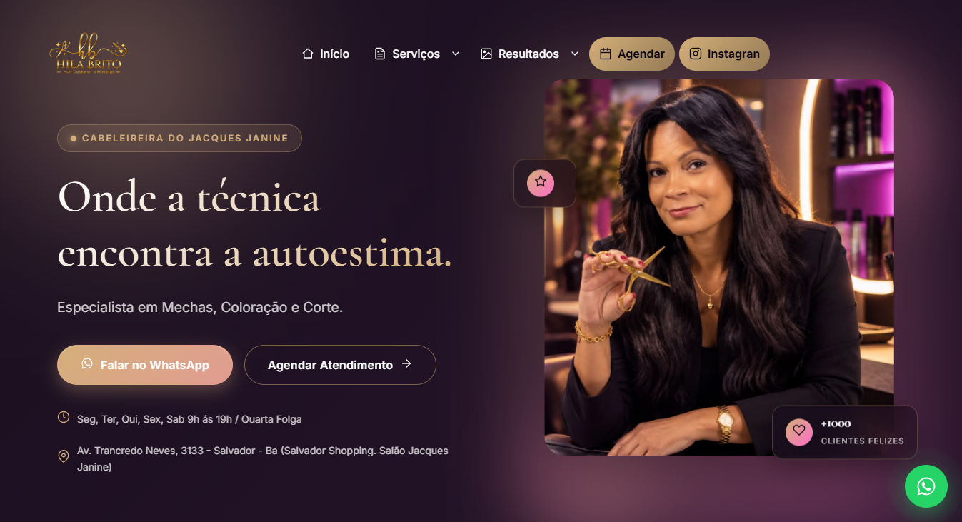 Cabeleireira Hila Brito